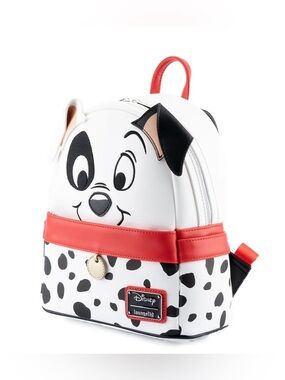 Loungefly 101 Dalmatians 70th Anniversary Mini Backpack - White, Black & Red